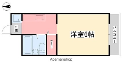 ミカハウス[1K/19.48m2]の間取図