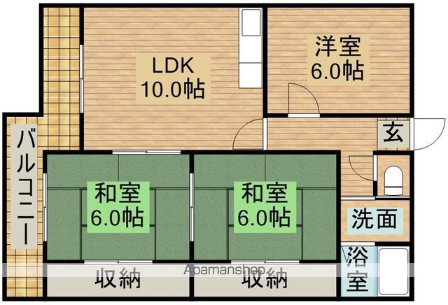 オークスひくまの間取り写真
