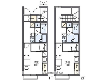 レオパレス喜六[1K/28.02m2]の間取図