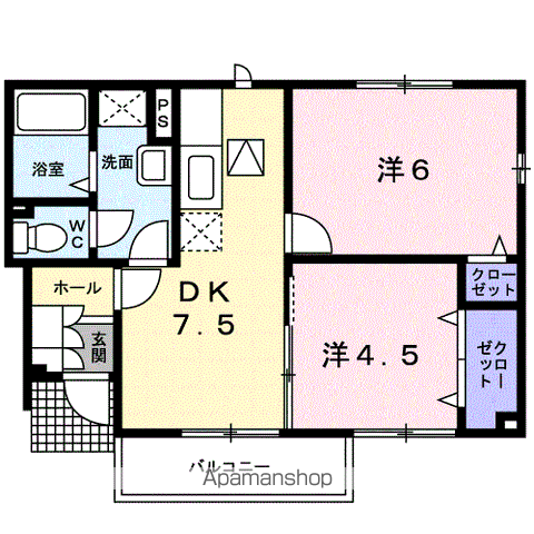 グラン・すずかぜの丘Cの間取り写真