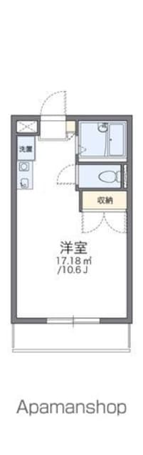 レオパレス大高Ｂ[1K/22.86m2]の間取図
