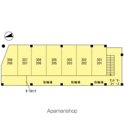 Ｄ’ｓ　Ｃｏｕｒｔ[1R/18.75m2]の配置図