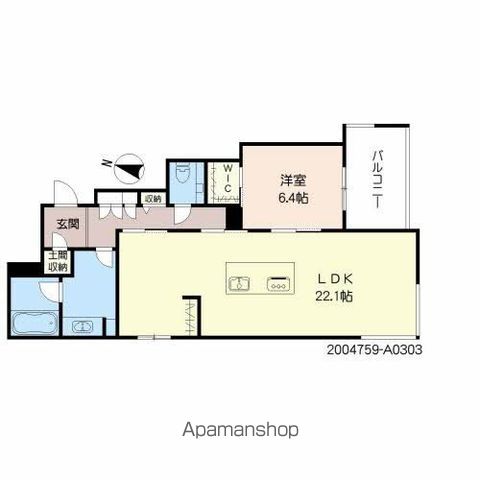 SHAMAISON LUXUAR平尾山荘通の間取り写真