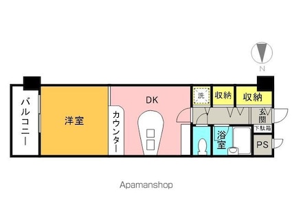 メゾン・ド・アーベリール[1R/30.4m2]の間取図