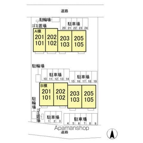 ル・ジャルダン　ＡＢ B202 ｜ 茨城県取手市ゆめみ野５丁目7-4（賃貸アパート2LDK・2階・70.45㎡） その18