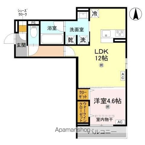 クラシスト背戸口の間取り写真