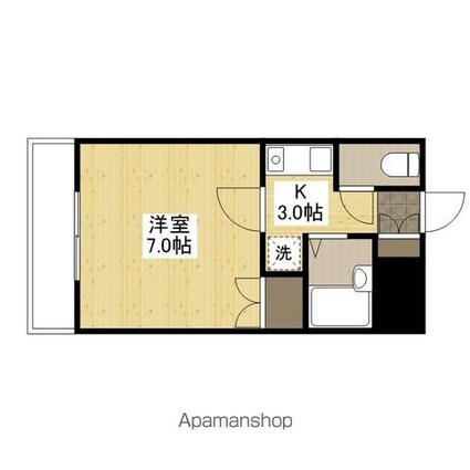 コーポワタナベ[1K/23.63m2]の間取図