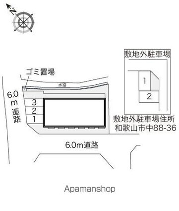 レオパレス仲[1K/26.08m2]の配置図