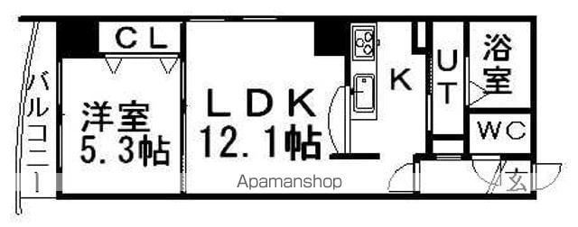 SPACE北3条の間取り写真