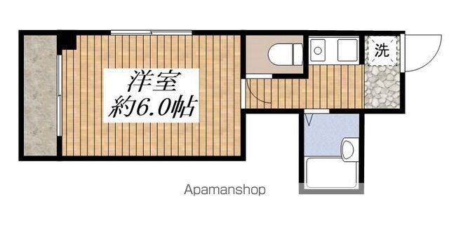 メゾンライオネス加藤[1R/17.78m2]の間取図