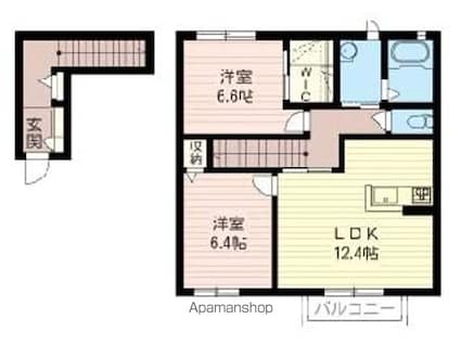 群馬県太田市下浜田町[2LDK/68.27m2]の間取図
