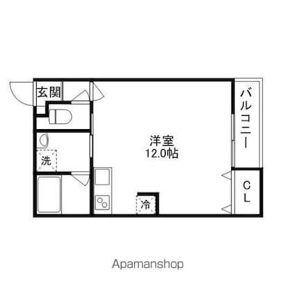ルミナーレ[1R/31m2]の間取図