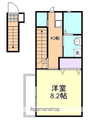 Ｋｉｃｋｙ　ｅｋｅｒ[1K/33m2]の間取図