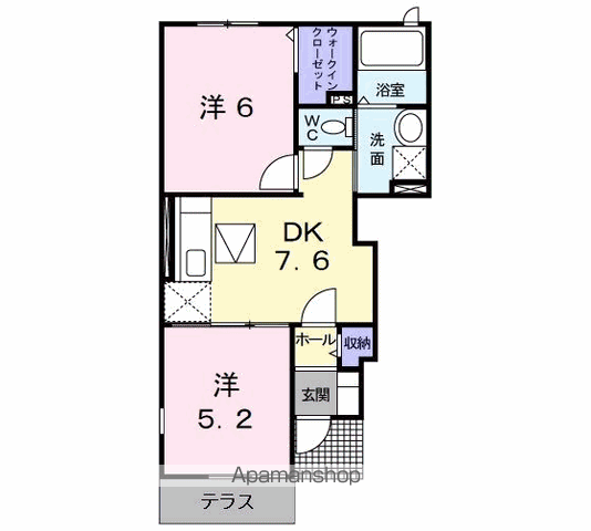 ブライトーU Aの間取り写真