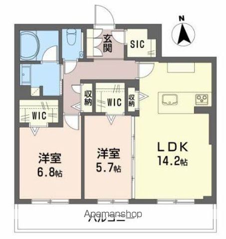 グラン東伊場の間取り写真