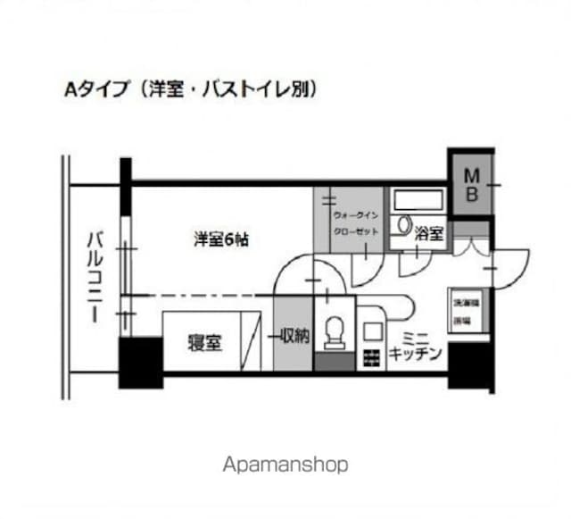 ラポール中島[1K/35.02m2]の間取図