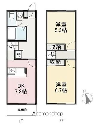 アベニューＡｎｎｉｅ[2DK/49.68m2]の間取図