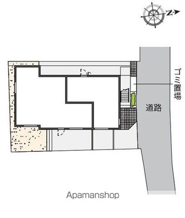 クレイノルーチェ[1K/20.03m2]の配置図
