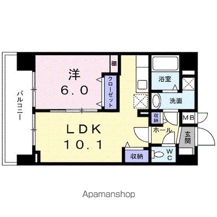 グランツ　スエヒロ[1LDK/40.23m2]の間取図