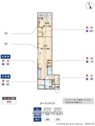 ＤーＲＯＯＭ八幡町[1LDK/41.6m2]の内装3