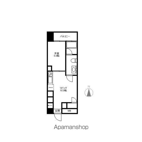 【プライマル新宿若松町の間取り】