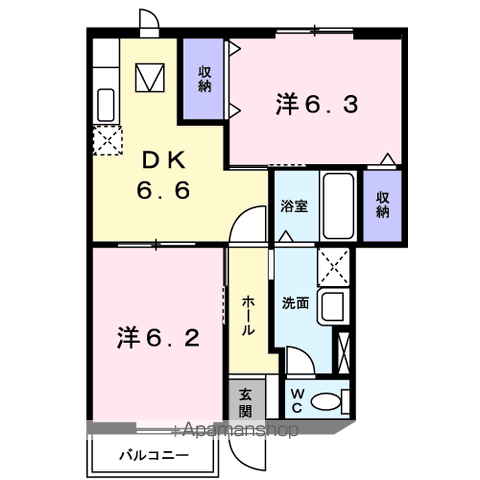 【アーバンハイツⅠの間取り】