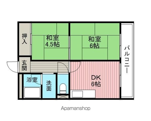 コーポ桜の町の間取り写真