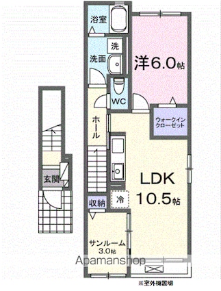 東京都練馬区関町南１丁目[1LDK/48.92m2]の間取図
