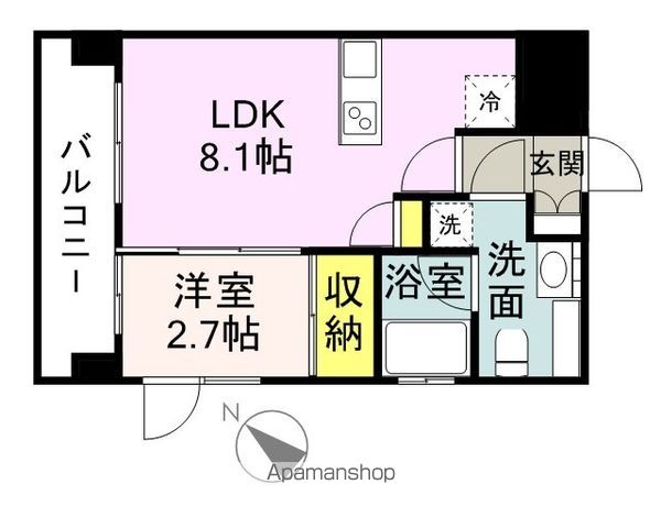ドゥーエ赤坂の間取り写真