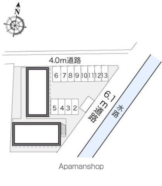 レオパレスエトワール[1K/23.18m2]の駐車場2