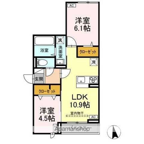 アセットコート貫井北町Bの間取り写真