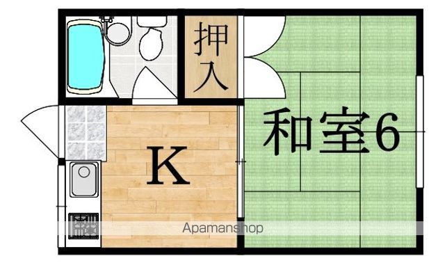 ハイツ一条IIの間取り写真