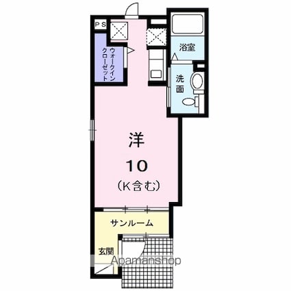 ＯＰＥＲＡ[1R/27.94m2]の間取図