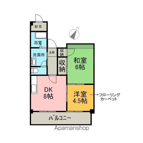 カオルハイムの間取り写真