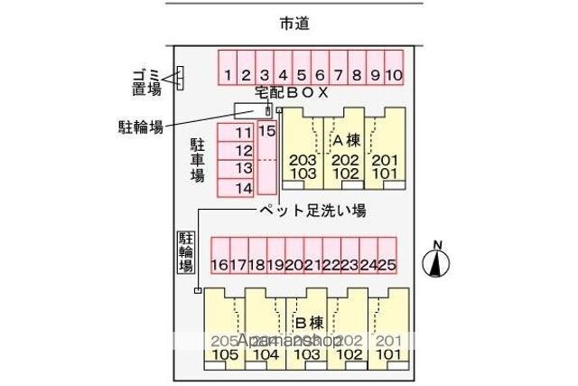 ウィンクルムＡ[1LDK/50.14m2]の配置図