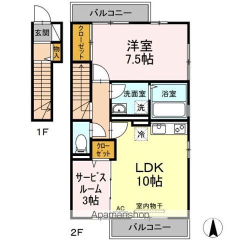 クレインハイムIIの間取り写真