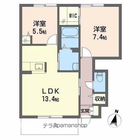 ヴィラシーン神辺 A棟の間取り写真