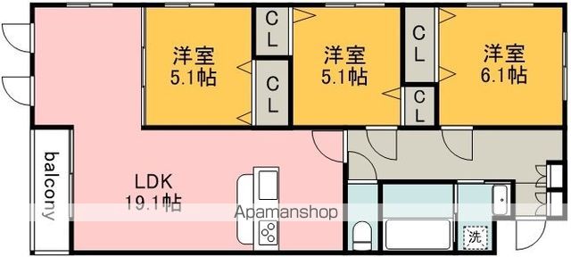 THE BELUGA 世田谷 RESIDENCEの間取り写真