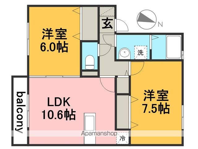 パークハイム D棟の間取り写真
