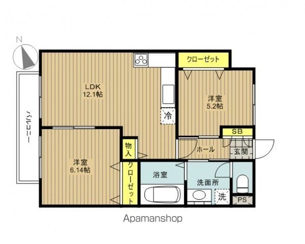 VILLA OCEAN COURTの間取り写真