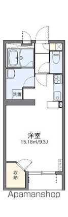 レオネクストネオ　レグルス[1K/30.84m2]の間取図