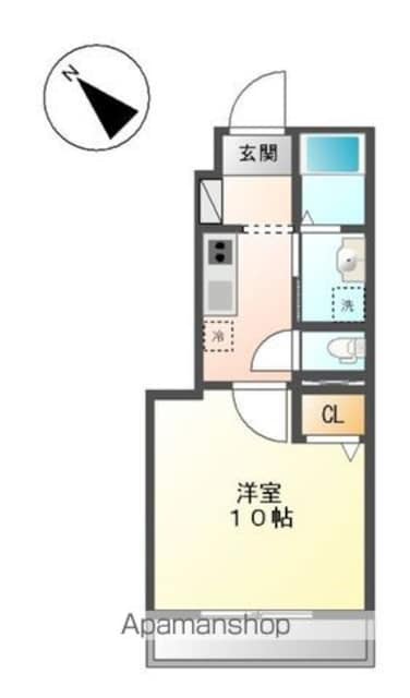 東京都八王子市谷野町[1K/31.57m2]の間取図