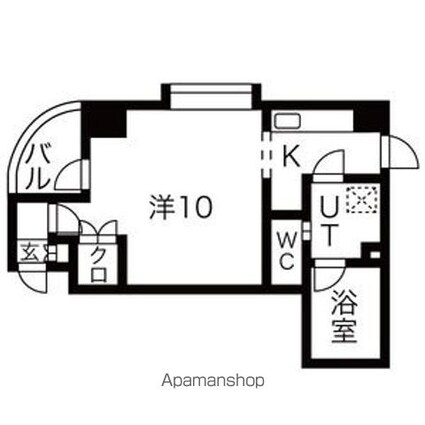 シティライフ星ヶ丘[1K/24.99m2]の間取図