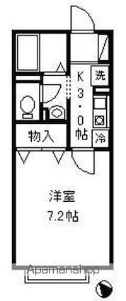 ガーデンプラザ　弐番館[1K/23.37m2]の間取図