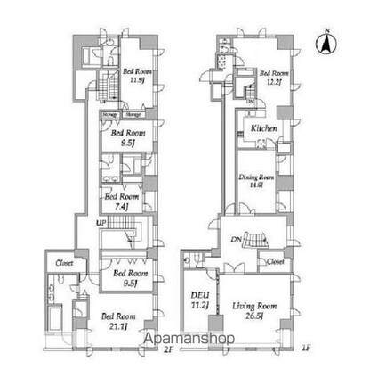 プライムスクェアシティ[6SLDK/440m2]の間取図