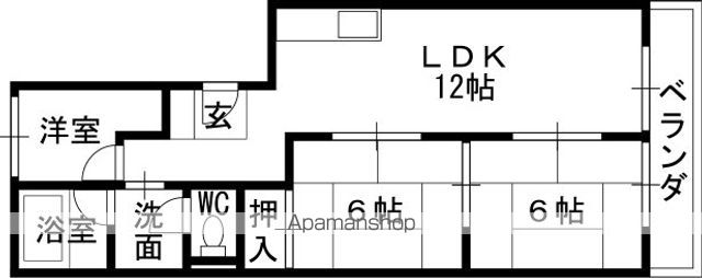 加島第1マンションの間取り写真