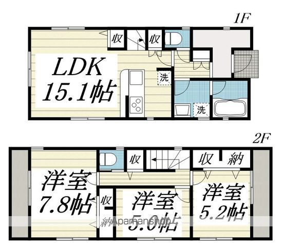 【東大和市立野の戸建ての間取り】