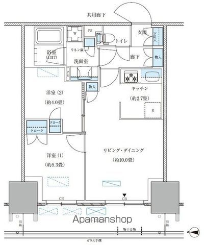 パークアクシス西大島コンフォートスクエアの間取り写真
