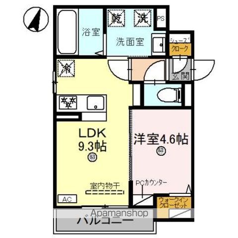 和歌山市秋月のアパートの間取り