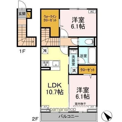 【ルシアン　メゾンの間取り】